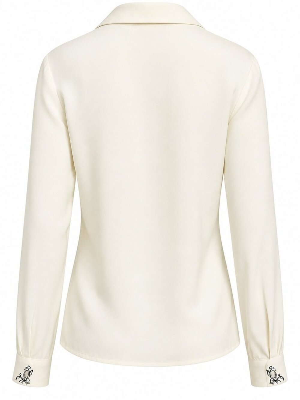 Vintage Koret Embroidered Collar Blouse Off White Sz 10 Cottagecore Grandmacore - Picture 5 of 10